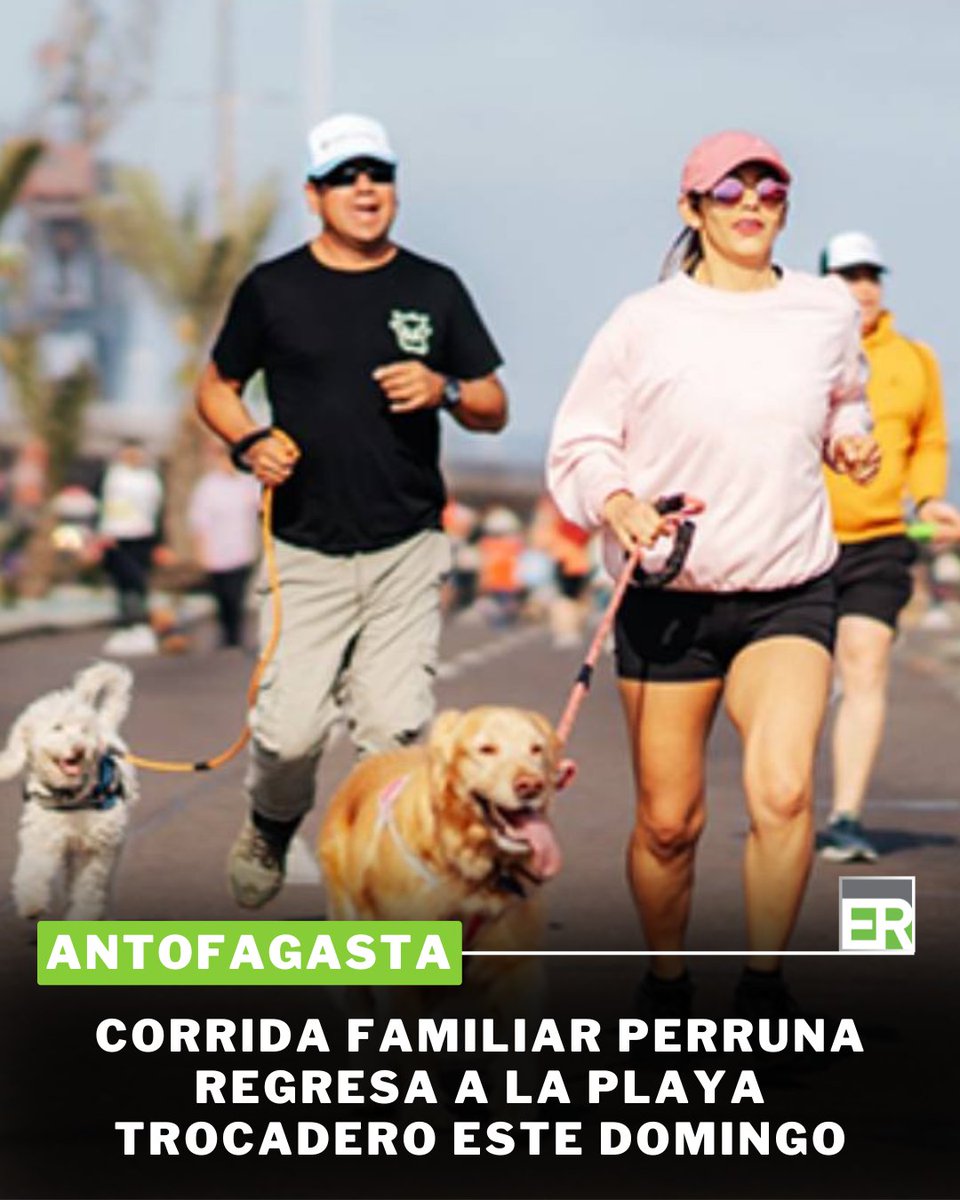 La energía y alegría se tomarán la Playa Trocadero este domingo 13 de julio con la realización de la segunda versión de la Corrida Familiar Perruna, una actividad gratuita dirigida a...

👉🏼Lee la nota completa acá... tinyurl.com/388unjjx