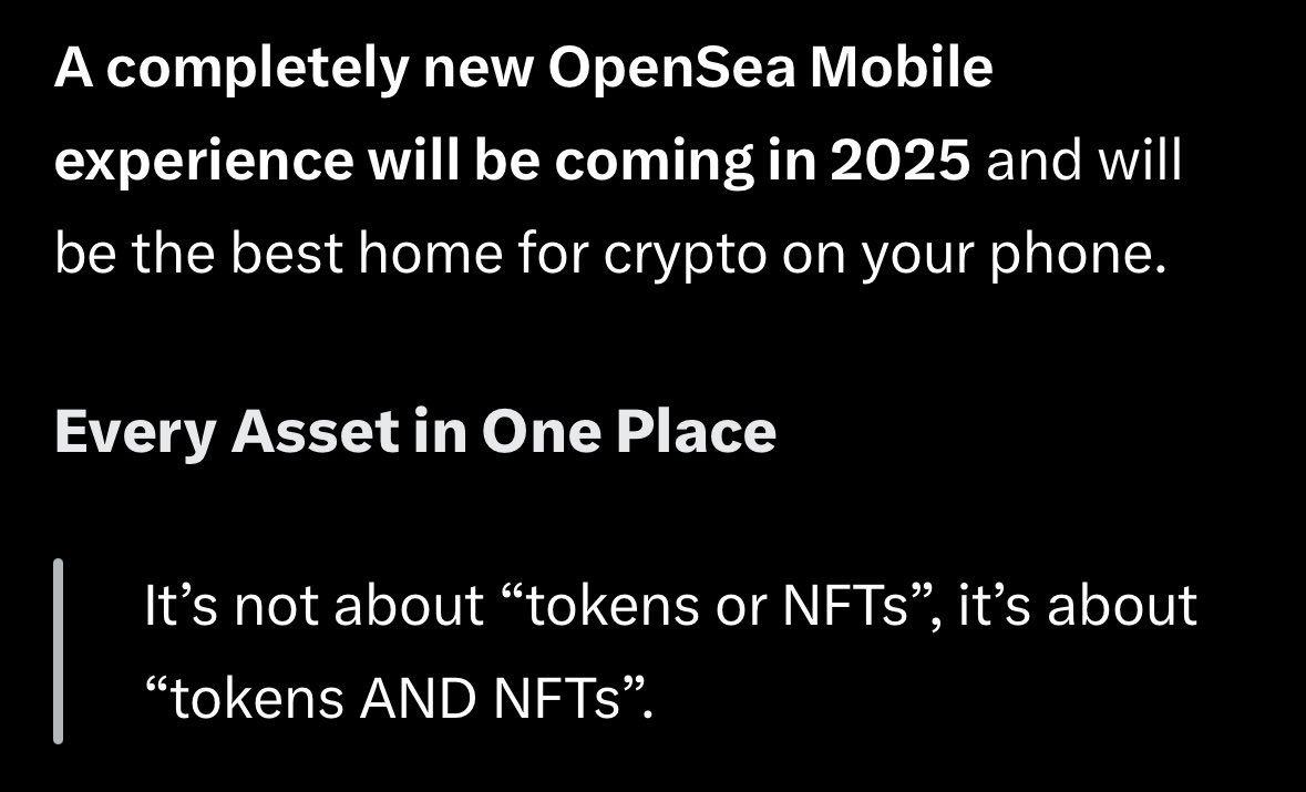 OpenSea just acquired Rally.

Rally is a mobile wallet where you can also trade tokens.

What's interesting:

1) This means OpenSea further expands towards tokens, DeFi in perps.

Something that already started in the last few months when OpenSea listed fungible tokens in