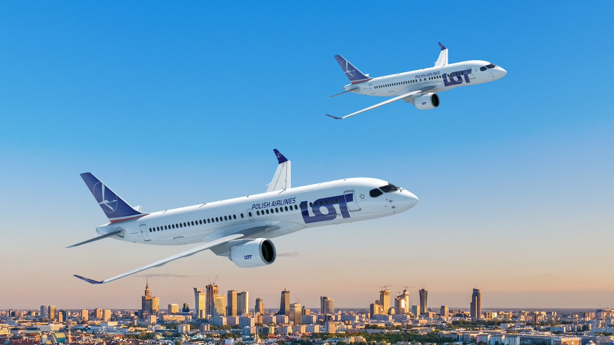 Airbus's tweet image. In June 2025 we delivered 63 aircraft and added 203 aircraft to our order books. We also welcomed new Airbus customers @LOTPLAirlines with an order for 40 #A220s and @AviLeaseKSA for 10 #A350F freighters and 30 #A320neo Family aircraft!
➡️ fly.airbus.com/OrdersDeliveri…