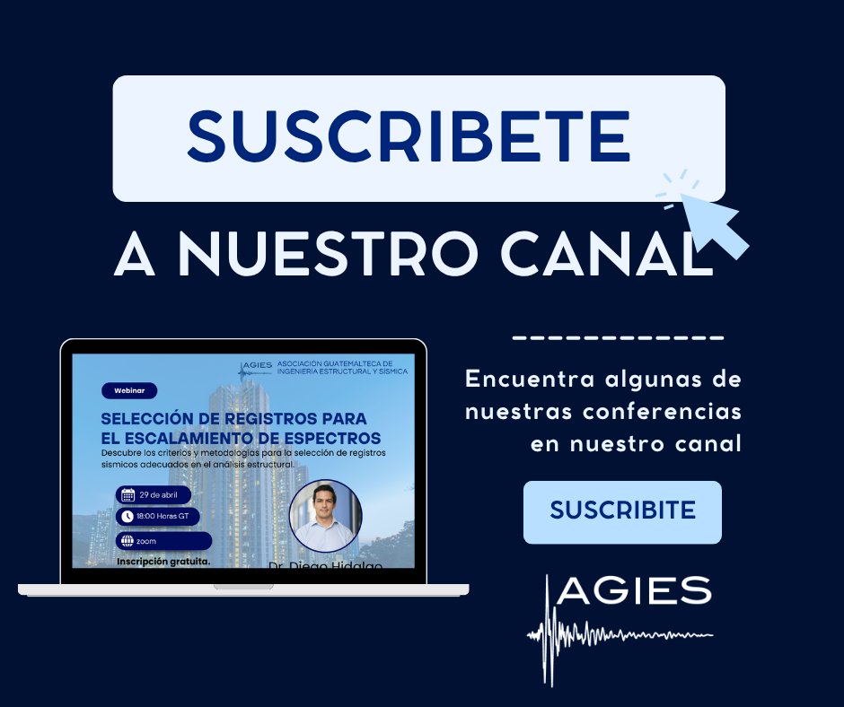 🎥 ¿Ya conoces el canal de YouTube de AGIES?

En este canal podrás encontrar algunas de nuestras conferencias, charlas de expertos y contenido técnico de alto nivel.

🔗 Haz clic en el enlace y sumérgete
youtube.com/@asociaciongua…