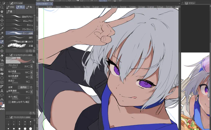 pixivFANBOXを更新しました。 【期間限定】ebosiさんイラスト進捗 今の進捗が進むにつれてPSD配布含めて更新予定