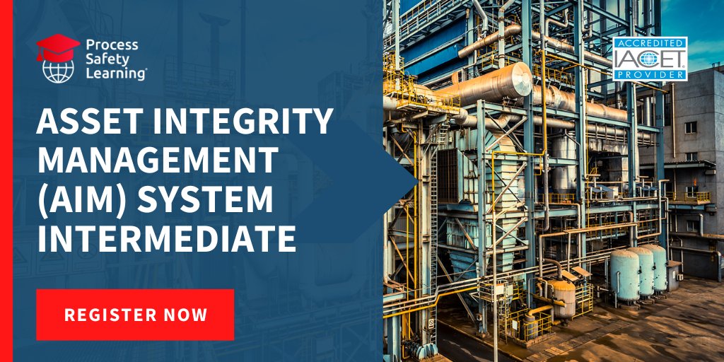 psl_lms's tweet image. Ready to take your mechanical/asset integrity knowledge up a notch? Preview the Asset Integrity Management (AIM) System Intermediate course to learn how. bit.ly/3SwNGYL #AssetIntegrity #ProcessSafetyManagementTraining #MechanicalIntegrity