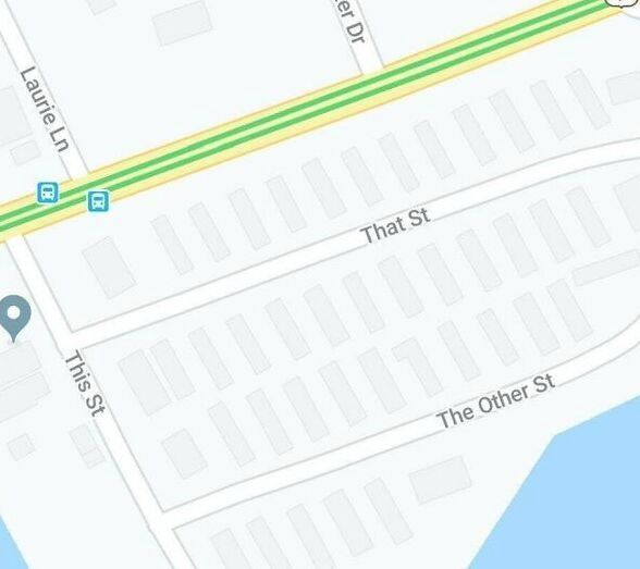 When that developer who uses really poor variable and method names gets put in charge of naming streets.