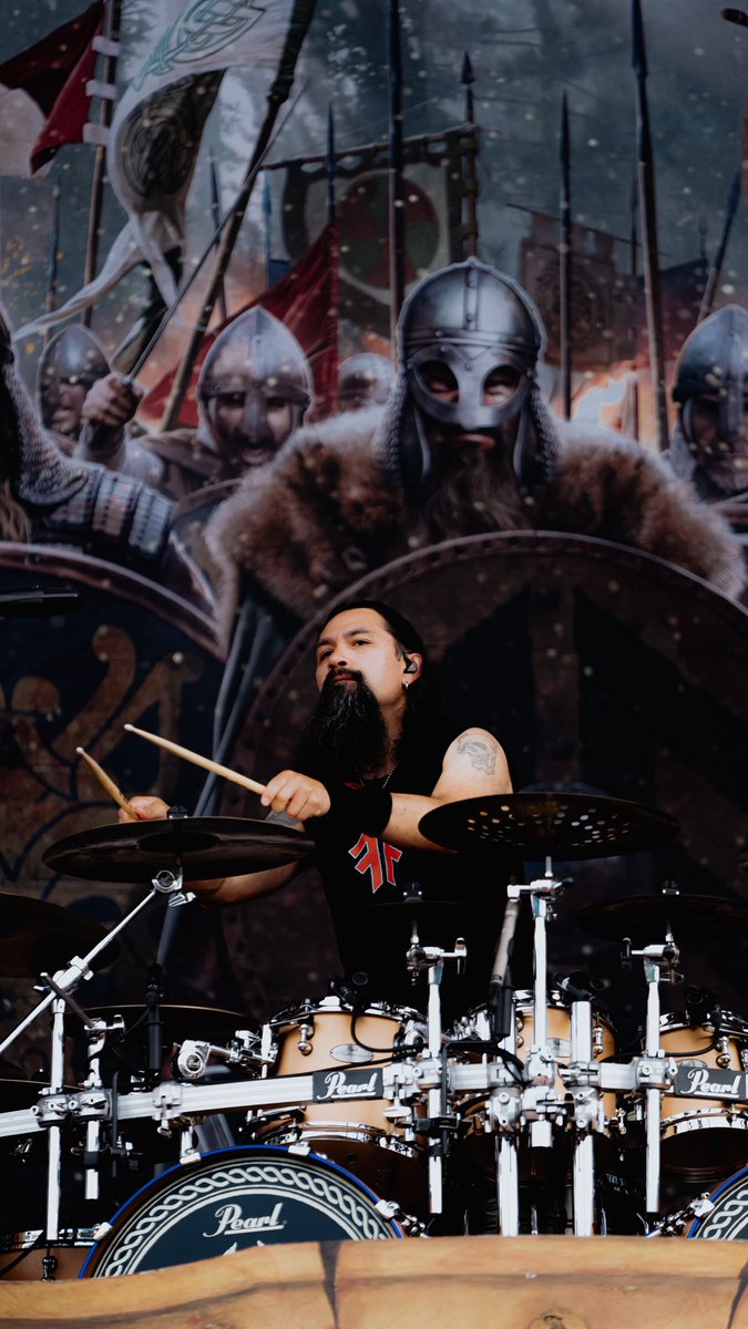 AmonAmarthBand's tweet image. Thank you London Vikings for joining us for an epic night at Finsbury Park with @Slayer. ⚔️🔥
Photos by @wheresbryce