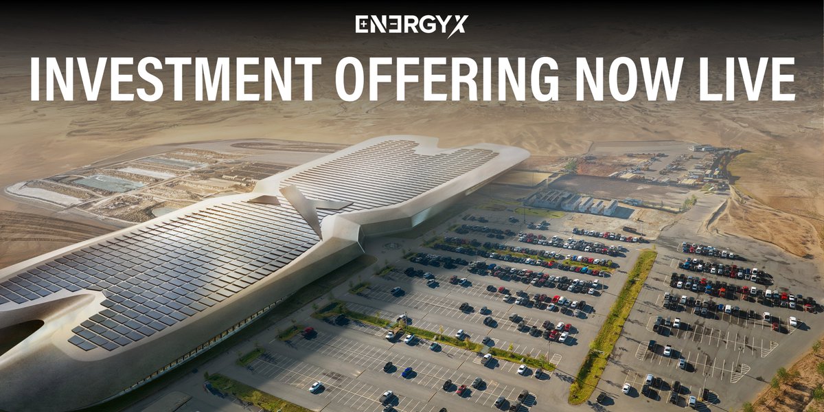 We’re excited to announce the launch of our new investment opportunity at EnergyX to support the scaling of Project Black Giant™.⁣

If you’ve ever thought about investing in EnergyX, now is the chance! 🤝

Be part of the lithium breakthrough: invest.energyx.com

#EnergyX