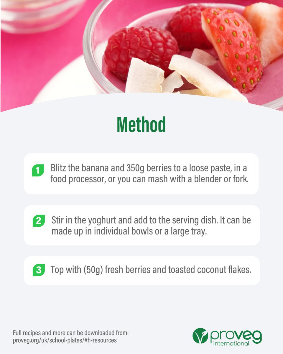 🍓Looking for a delicious summer dessert recipe? Take a look at these! 

Featured in this post is a fruity fool with roasted coconut flakes. Family friendly, simple ingredients, and quick to make. ✨ 

For more, download our free recipe books ➡️ hubs.ly/Q03w1yck0