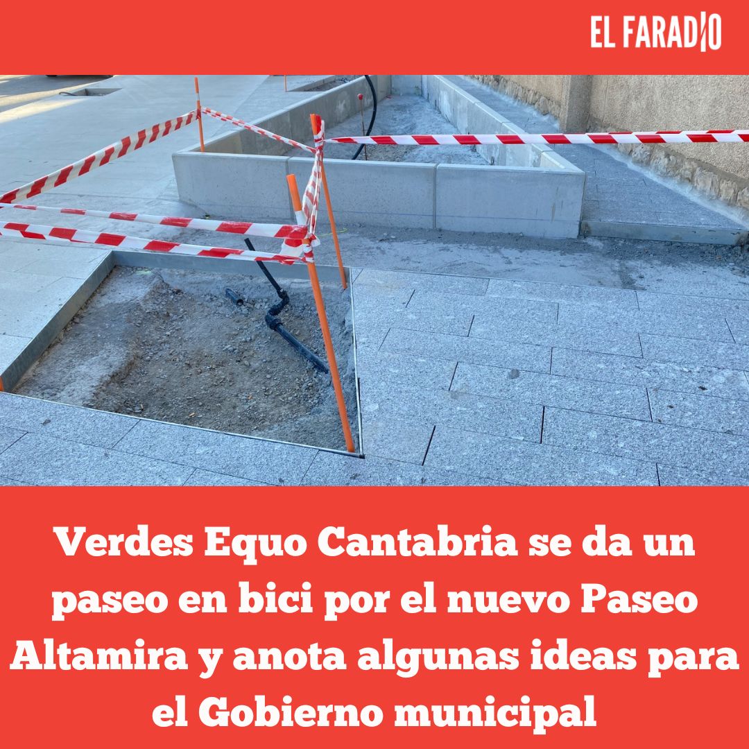 Verdes Equo Cantabria se da un paseo en bici por el nuevo Paseo Altamira y anota algunas ideas para el Gobierno municipal
elfaradio.com/2025/07/08/ver…
#MovilidadSostenible #Santander #VerdesEquoCantabria