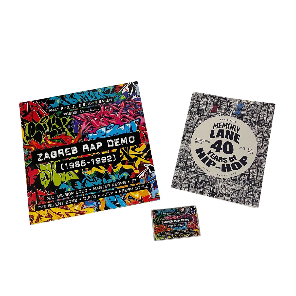 GetOnDownTweets's tweet image. Straight outta Croatia 🇭🇷 @PhatPhillie presents a new book covering 40 years of Hip-Hop in Zagreb and rare and unreleased demos from Slavin Balen’s radio archives 85-92 on #vinyl &amp;amp; #cassette preorder⤵️
getondown.com 
#hiphopmusic