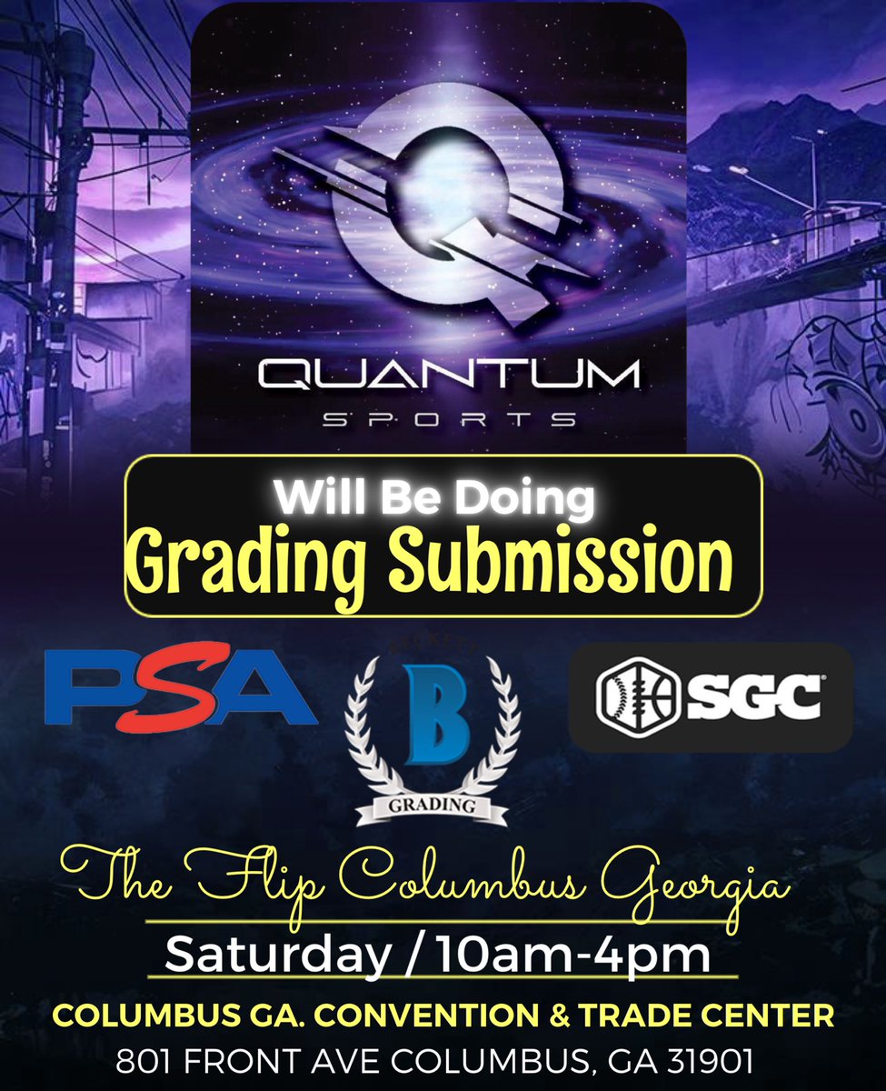 FlipTradeShow's tweet image. Quantum sports will be doing Grade Submission at our Columbus Show!
If You or Know Someone that would like to become a vendor at our next show!
Please Email US
Email- TheFlipTradeShow@Gmail.com
Or
Check Out Our Website
thefliptradeshow.com
—