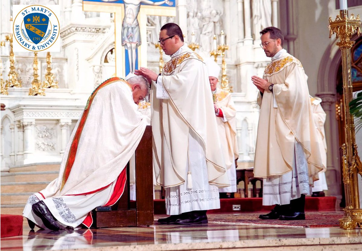 St. Mary's Seminary & University (@stmaryssem_balt) on Twitter photo Newly ordained Fr. Alec Scheuer, <a href="/DioPitt/">Diocese of Pgh</a> and SMSU Class of ’25, blesses Bishop David Zubik, St. Mary’s Trustee and SMSU Class of ’75, at his priestly ordination on June 28th, 2025. 🙏 #PriestlyOrdination #DioceseOfPittsburgh #Blessings Newly ordained Fr. Alec Scheuer, <a href="/DioPitt/">Diocese of Pgh</a> and SMSU Class of ’25, blesses Bishop David Zubik, St. Mary’s Trustee and SMSU Class of ’75, at his priestly ordination on June 28th, 2025. 🙏 #PriestlyOrdination #DioceseOfPittsburgh #Blessings