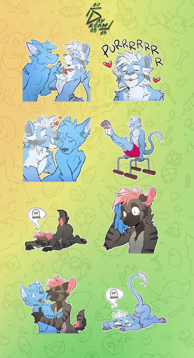 🏋️Gotta go fit til the end of the week 🫩

For Rigel_was_taken on TG!

#sticker #commissionsopen  #furryartwork #furryfandom