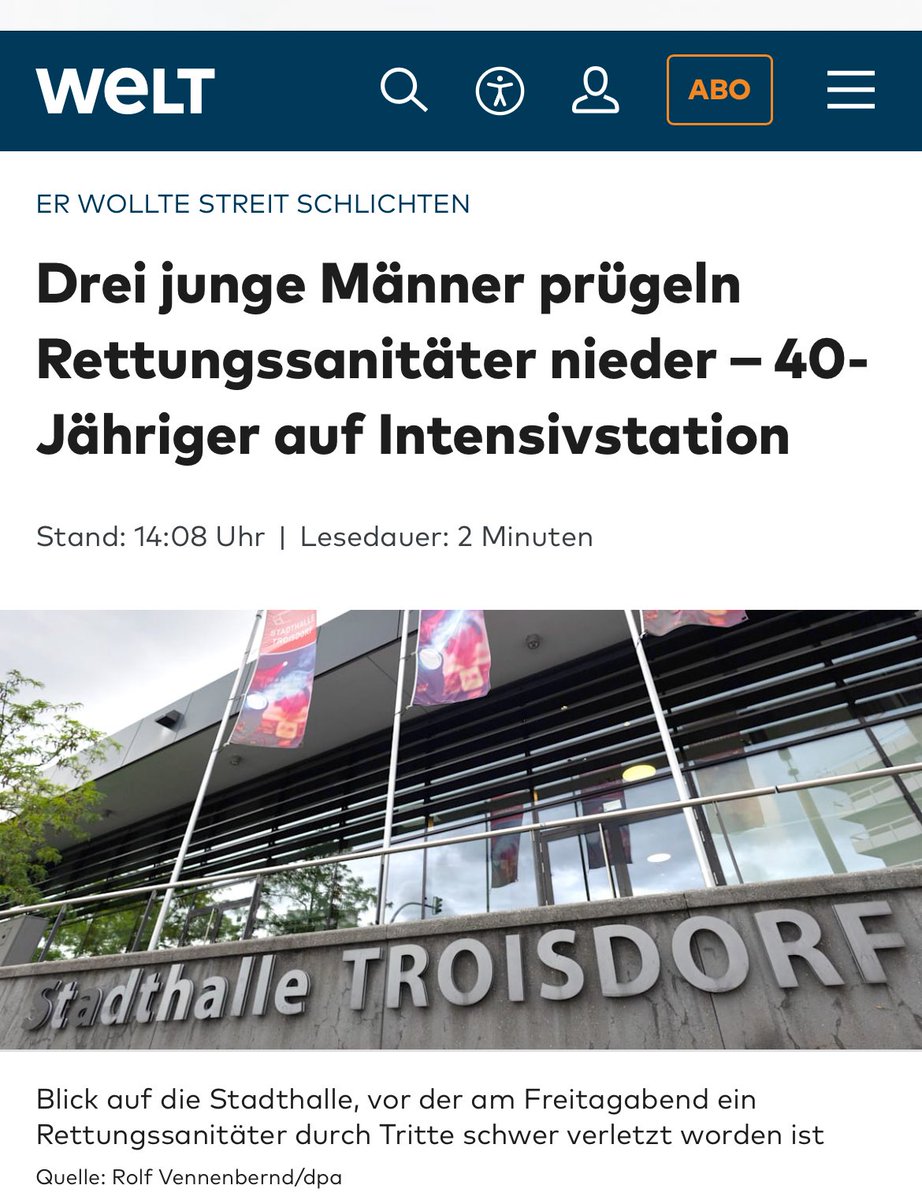 Jeden Tag. 😢
Ist euch schon aufgefallen dass es keine guten Nachrichten mehr gibt?

welt.de/vermischtes/ar…