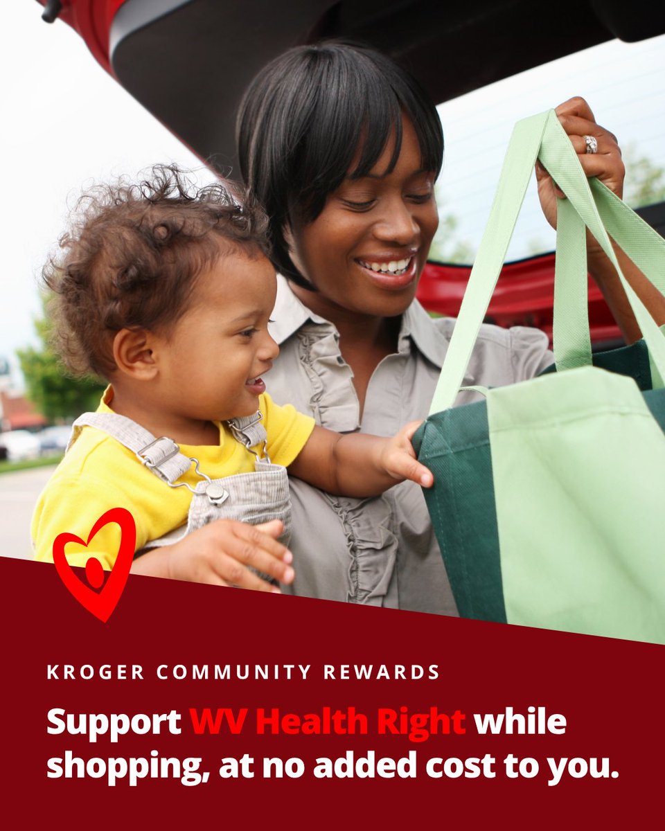 Supporting WV Health Right’s mission can be as easy as grocery shopping!

Sign up for the Kroger Community Rewards Program and designate WV Health Right as your organization. Just register your Plus Card, enter our account number: IQ159, and swipe your card every time you shop.