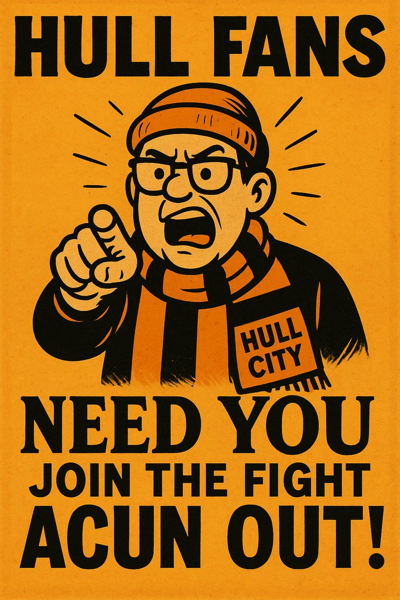 We as fans have survived

- Being locked out Boothferry
- Hull Tigers
- Allams strangling the club 
- Duffen’s financial mismanagement

We can survive another poor owner by joining together to get #AcunOut #HCAFC