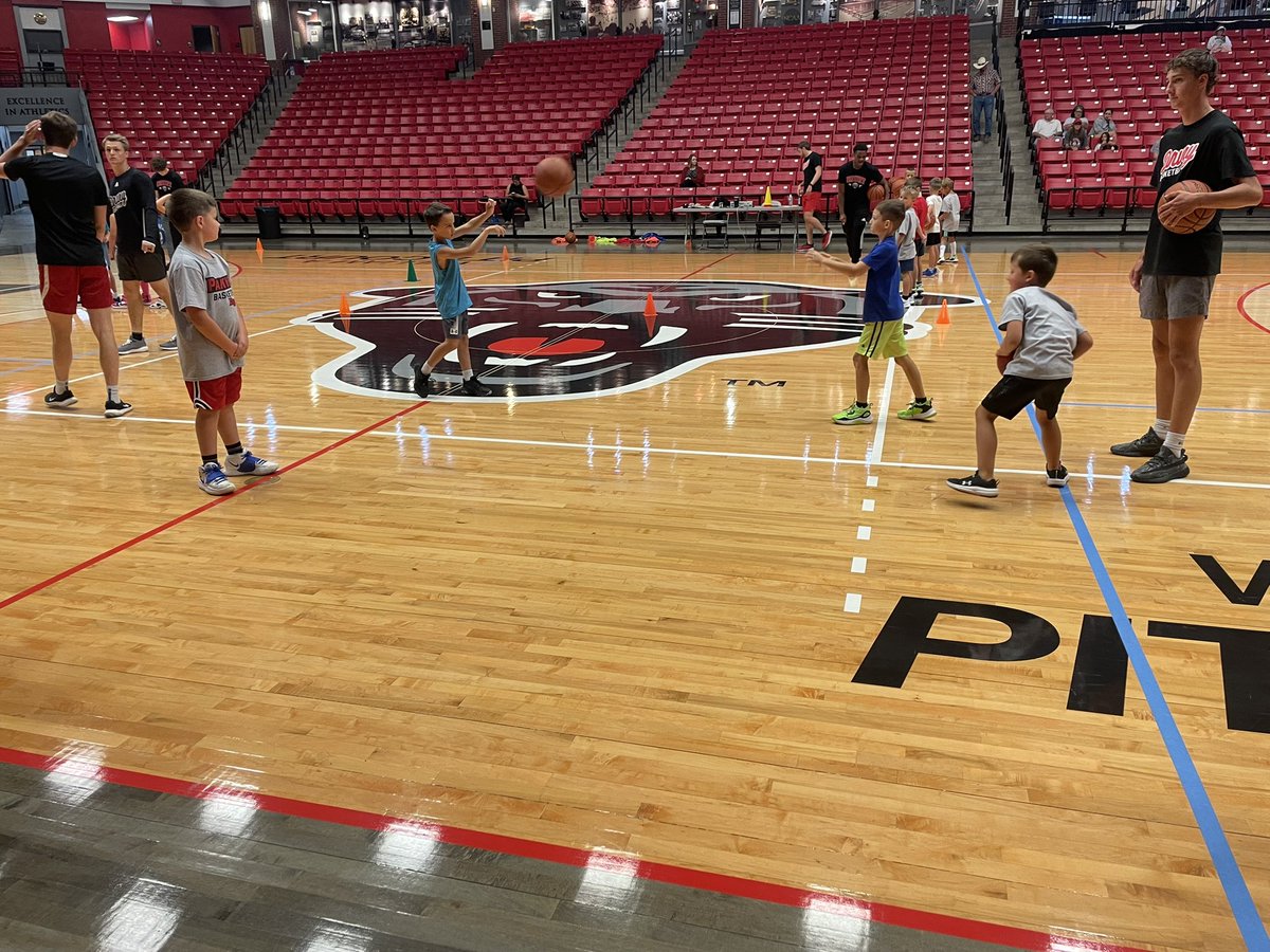 DruryMBB's tweet image. Day 2 is underway… Little Panther Campers are bringing it today‼️