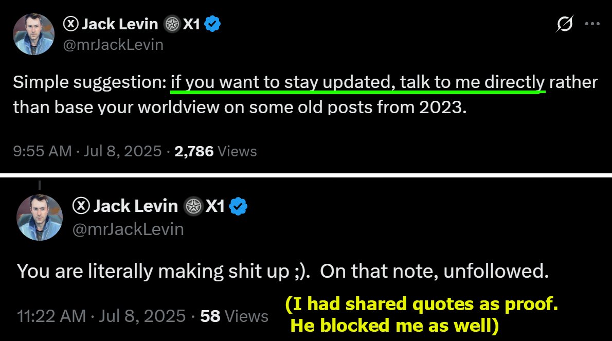 RE-POSTING THIS BECAUSE JACK LEVIN HID IT AND BLOCKED ME. Dear  @mrJackLevin, I see you hinging all of your recent arguments on 