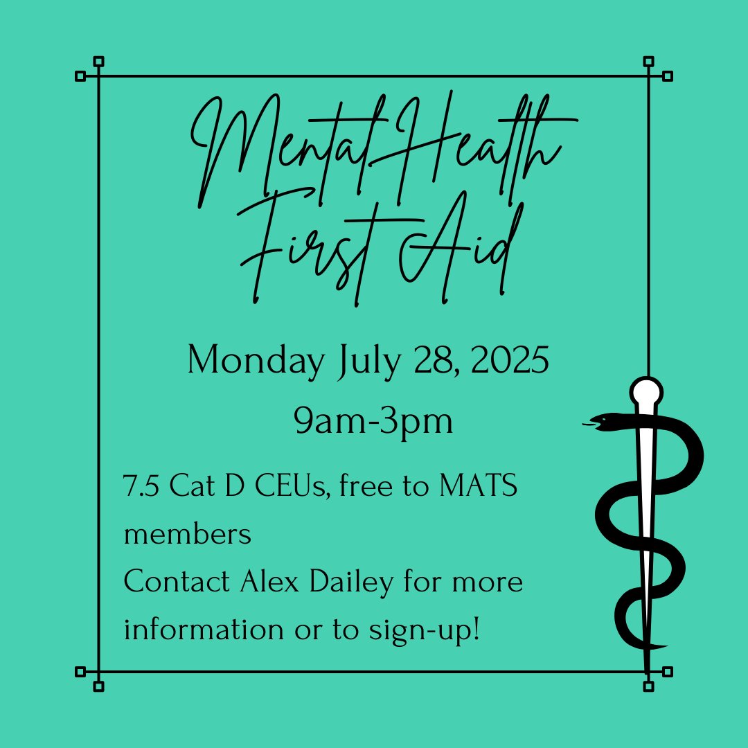 MichATSociety's tweet photo. Unable to make this one? Don't worry, we will have another opportunity in November! Contact our President-Elect Alex Dailey to sign-up! https://t.co/iHTGKtPrzU