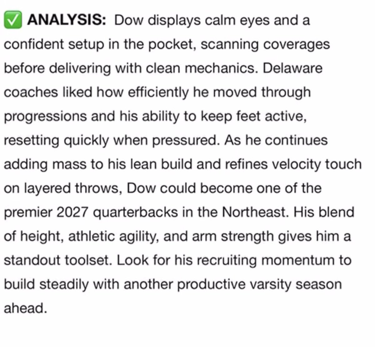 Kyle Dow (@kdow_football) on Twitter photo Huge thank you to <a href="/sixstarfootball/">Six Star Football | PLUS+</a> ⭐️⭐️⭐️⭐️⭐️⭐️ for the amazing article of me at the Delaware QB Academy. Only up from here 📈📈 #NoDaysOff #QB #stayworking #gotime
<a href="/jmcella6/">Justin Cella</a> <a href="/CoachJonMc/">Jon Mclaughlin</a> <a href="/Manasquan_FB/">Manasquan Football</a> <a href="/Tonyrazz03/">Tony Racioppi</a> Huge thank you to <a href="/sixstarfootball/">Six Star Football | PLUS+</a> ⭐️⭐️⭐️⭐️⭐️⭐️ for the amazing article of me at the Delaware QB Academy. Only up from here 📈📈 #NoDaysOff #QB #stayworking #gotime
<a href="/jmcella6/">Justin Cella</a> <a href="/CoachJonMc/">Jon Mclaughlin</a> <a href="/Manasquan_FB/">Manasquan Football</a> <a href="/Tonyrazz03/">Tony Racioppi</a>