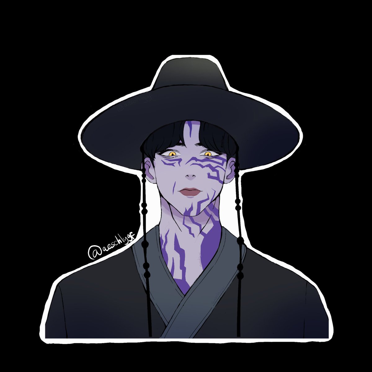 aeschlygf's tweet photo. I made a Jinu and Tiger sticker fanart for my booth at my college. I wouldve rendered it more but since I lack time this is the best I can do.

#KPOPDEMONHUNTERS  #kpopdemonhuntersfanart #fanart #digitalart https://t.co/YCElR75maN