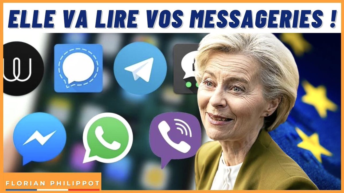f_philippot's tweet image. Accéder à vos mails et messageries privées : c’est le projet complètement dingue et totalitaire qu’#Ursula vient d’annoncer !

Dans le cadre du très obscur plan européen « Going Dark »…

Pavel #Durov venait d’alerter sur cette folie unique au monde !
#FrexitVite

Nouvelle vidéo…