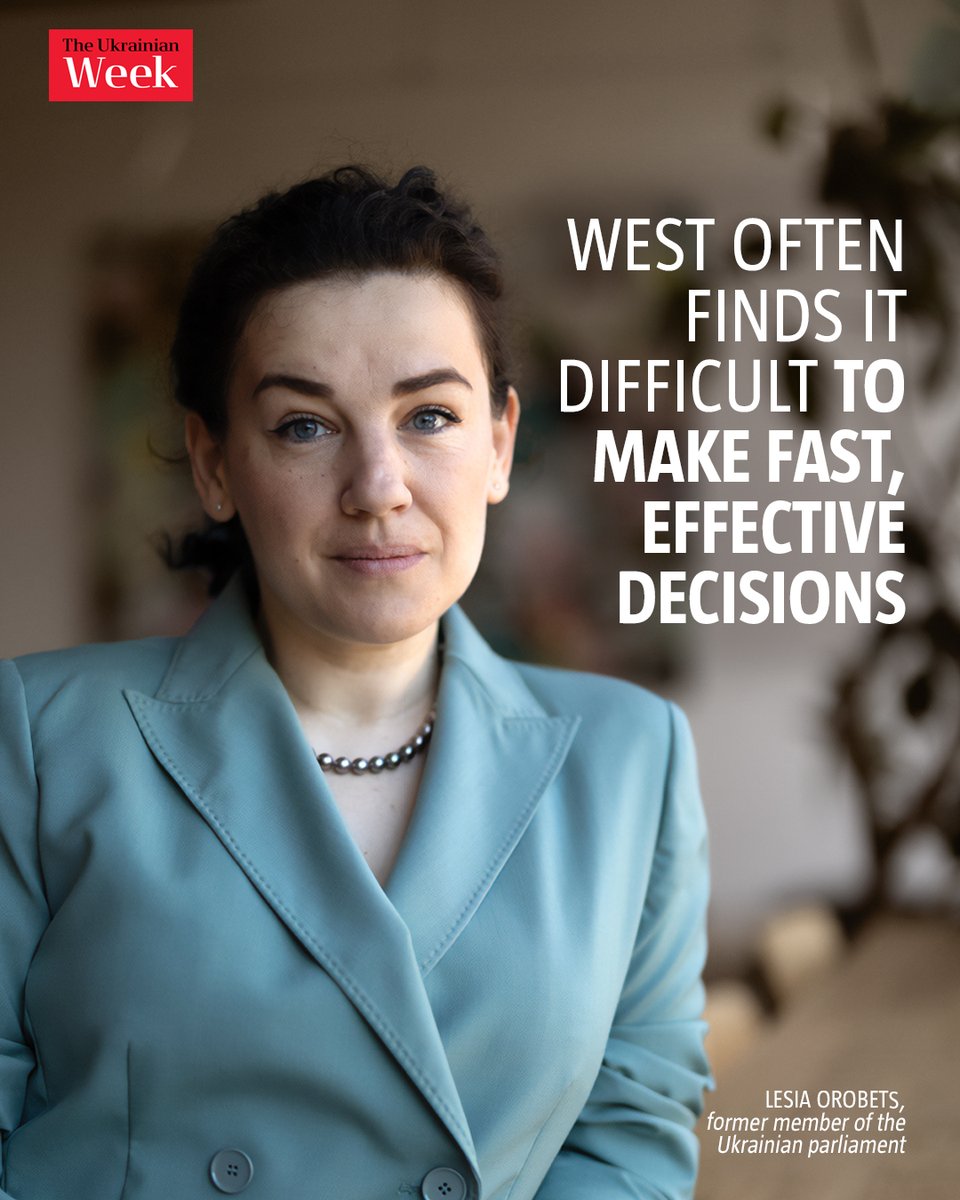 The Ukrainian Week / Tyzhden (@ukr_week_en) on Twitter photo "West often finds it difficult to make fast, effective decisions"
Lesia Orobets is a former member of the Ukrainian parliament, serving as Ukraine’s international advocate for the #SkyShield project. She discussed many topics with <a href="/ukr_week_en/">The Ukrainian Week / Tyzhden</a>👇🧵 #Ukraine
ukrainianweek.com/orobets-west-u… "West often finds it difficult to make fast, effective decisions"
Lesia Orobets is a former member of the Ukrainian parliament, serving as Ukraine’s international advocate for the #SkyShield project. She discussed many topics with <a href="/ukr_week_en/">The Ukrainian Week / Tyzhden</a>👇🧵 #Ukraine
ukrainianweek.com/orobets-west-u…