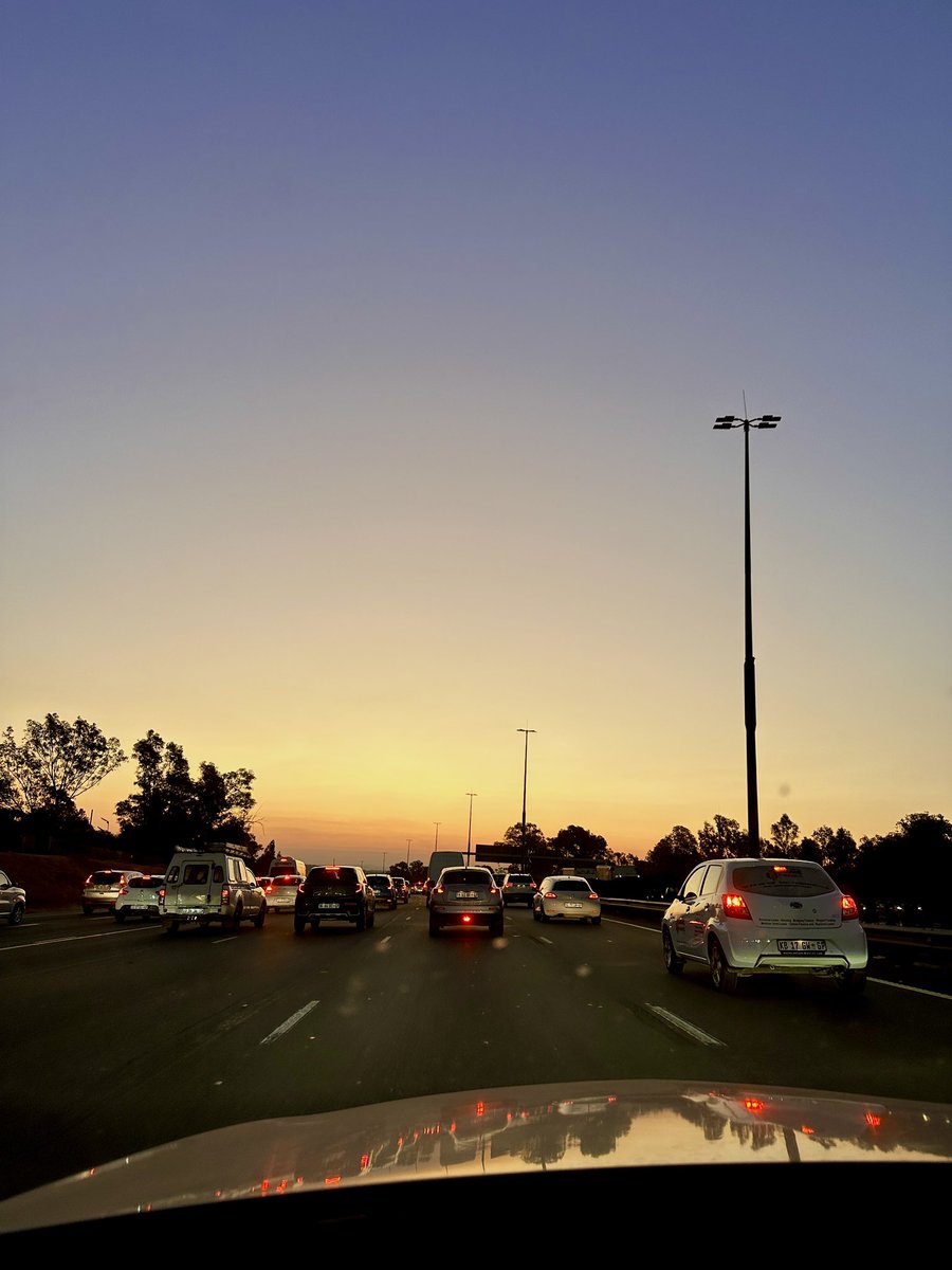 Joburg, where the sunsets are fire and the traffic eternal.