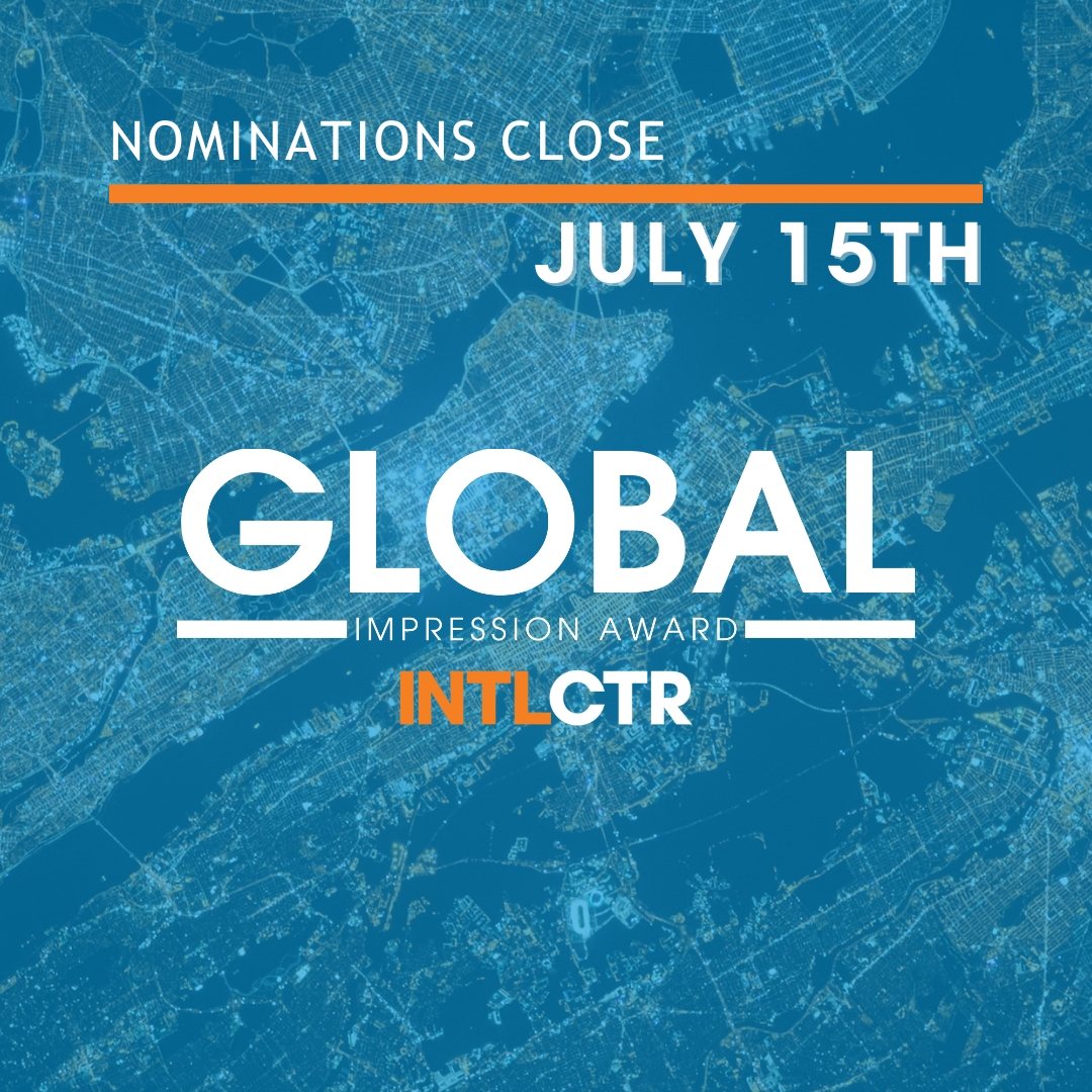 INTLCTR's tweet image. Only 1 week away! The deadline for the 2025 Global Impression Award is coming fast — nominations close July 15th! 🌍
🔗 Please take a moment to fill out our quick nomination form: lnkd.in/gmwCcJJC
#GIA2025 #INTLCTR