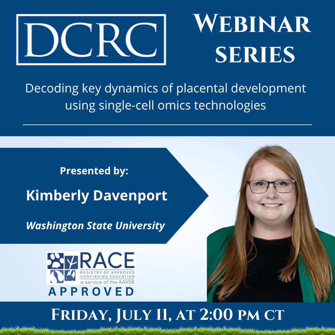 Register for the Dairy Cattle Reproduction Council’s next webinar set for July 11, starting at 2 p.m. CT.

Kimberly Davenport, Washington State University assistant professor, functional genomics, will lead the free, one-hour webinar.

Register now! bit.ly/DCRCWebJuly11