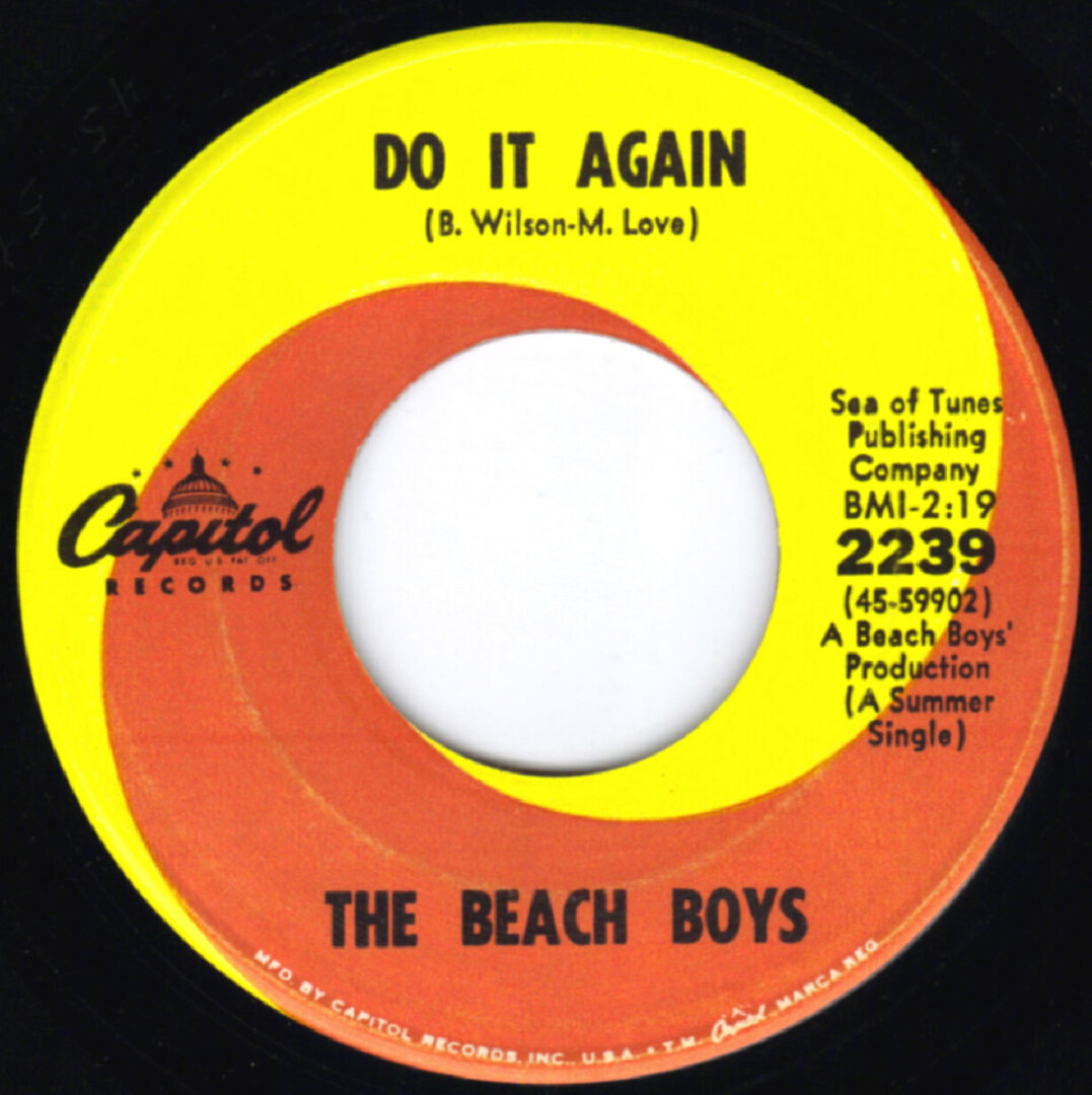 Today in 1968, The Beach Boys' single Do It Again bw Wake The World was released on @CapitolRecords