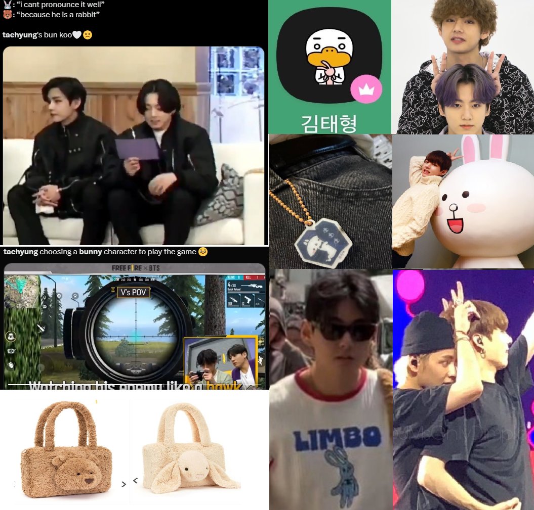 I think Taehyung is bunny enthusiast ...