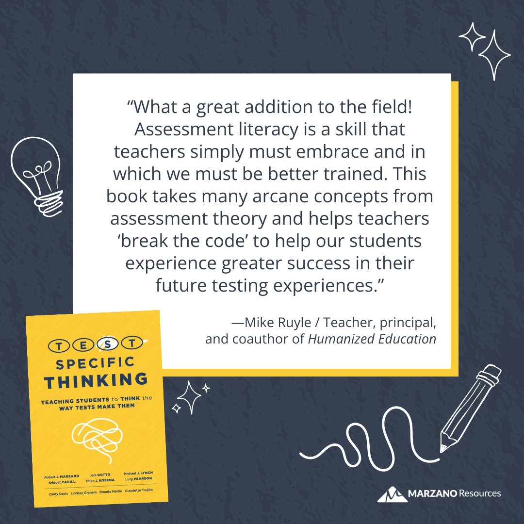 MarzanoResource's tweet image. Learn recommended practices, methods, and means to help students better prepare for tests.

Increase your students’ chances of success and see higher achievement and greater confidence across the board. 🚀 bit.ly/3FIIpu8

#TestPrep #StandardizedTesting #TestTakingSkills