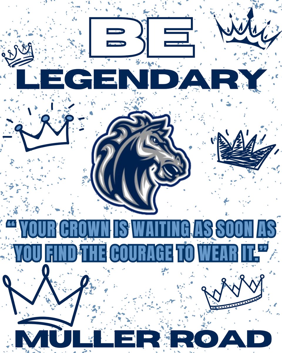 Brandon R. Ross, Ed.D (@drbrandonross) on Twitter photo At <a href="/mullerroad/">Muller Road Middle</a>, we believe greatness lives within every student 🩵
This year we are challenging every student to, Leave Your Mark‼️
Your crown is already YOURS 👑
#BeLEGENDARY👑 At <a href="/mullerroad/">Muller Road Middle</a>, we believe greatness lives within every student 🩵
This year we are challenging every student to, Leave Your Mark‼️
Your crown is already YOURS 👑
#BeLEGENDARY👑