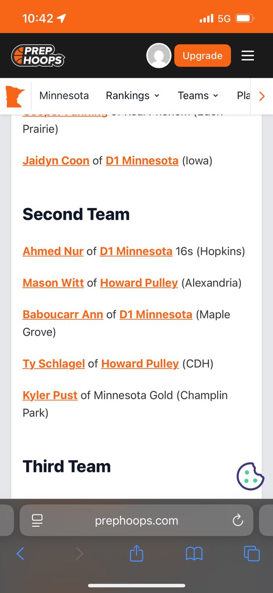 Kyler Pust (@kylerpust) on Twitter photo Proud to have made the all tournent second team. <a href="/MinnesotaGold/">Minnesota Gold Basketball</a> #PHTheTuneUpMN Proud to have made the all tournent second team. <a href="/MinnesotaGold/">Minnesota Gold Basketball</a> #PHTheTuneUpMN