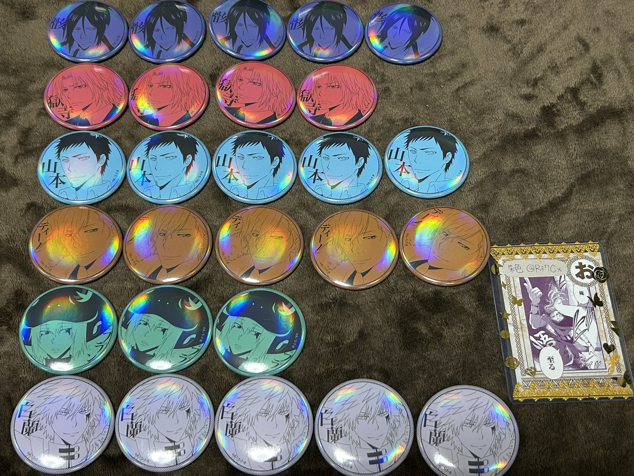 REBORN 原作缶バッジ 集合 一般予約】家庭教師ヒットマンREBORN! トレーディンググリッター