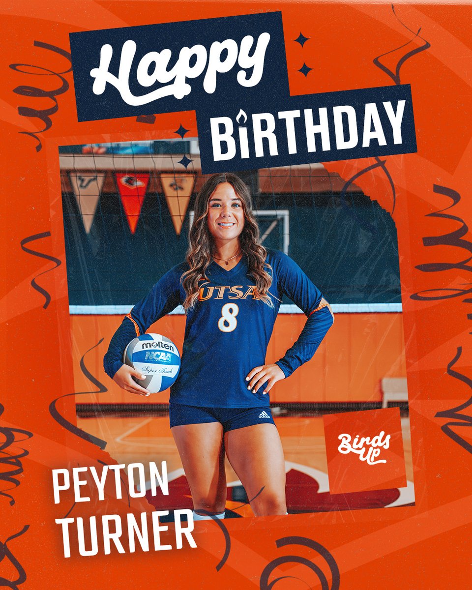 UTSAvolleyball's tweet image. Please join us in wishing a Happy Birthday to Peyton Turner! ๐๐ฅณ
#BirdsUp ๐ค | #LetsGo210