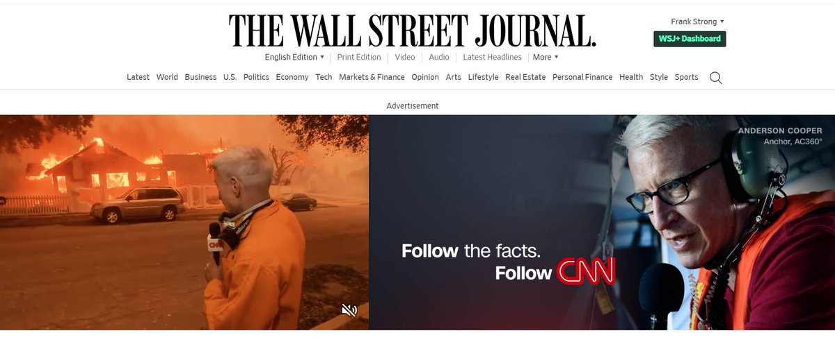 Wild given <a href="/CNN/">CNN</a> is paying $$$ to promote Anderson Cooper in the <a href="/WSJ/">The Wall Street Journal</a> this morning.

Is each side using ads or media relations to gain leverage in this negotiation?