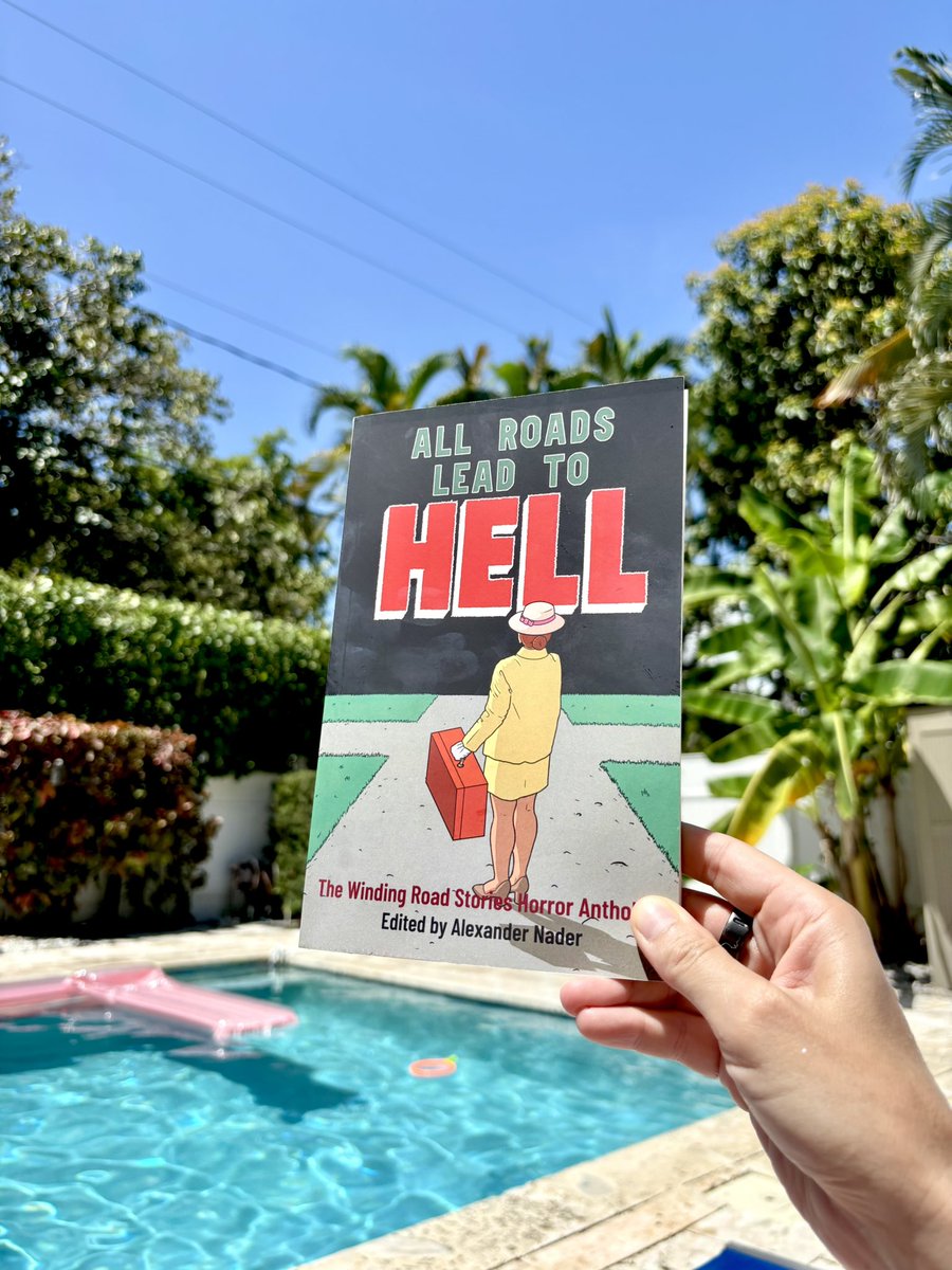 All Roads Lead to Hell has it all! The fate of Frankenstein’s monster, a witch’s last spell, the Letiche, horrors beyond this world and the next. Great vacay read. 🌴☀️