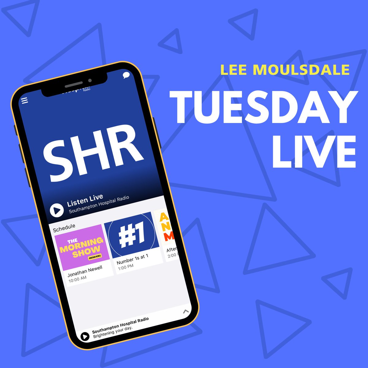 Lee loves those who listen using the app ☺️💙 shradio.uk/app