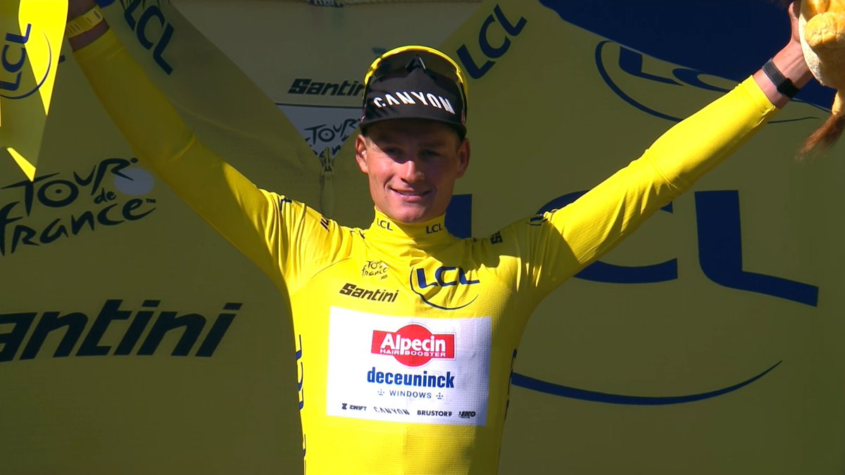 MvdP in the yellow for the 3rd day, wow. #TDF2025