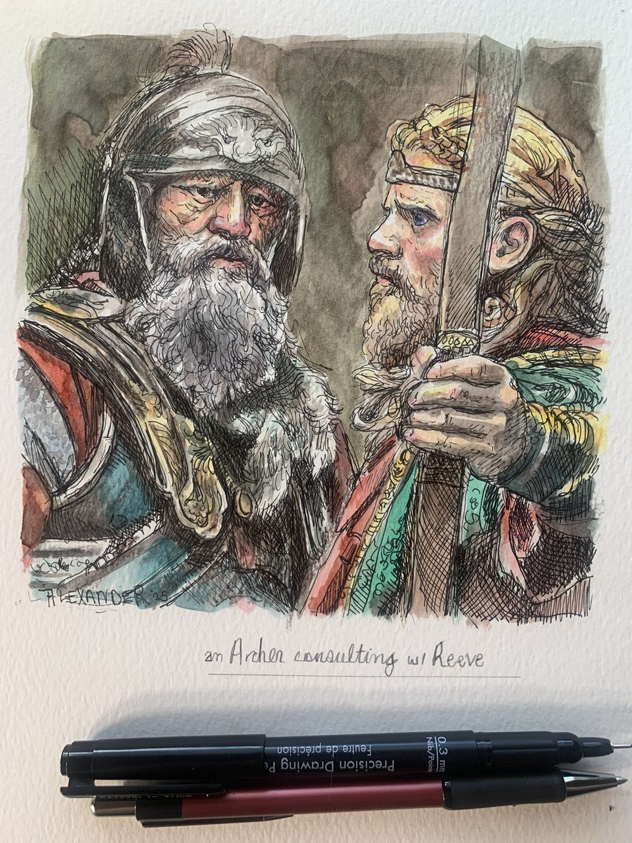 A Goodly Morning:) Here’s a fresh thumbnail sketch to go with your coffee.