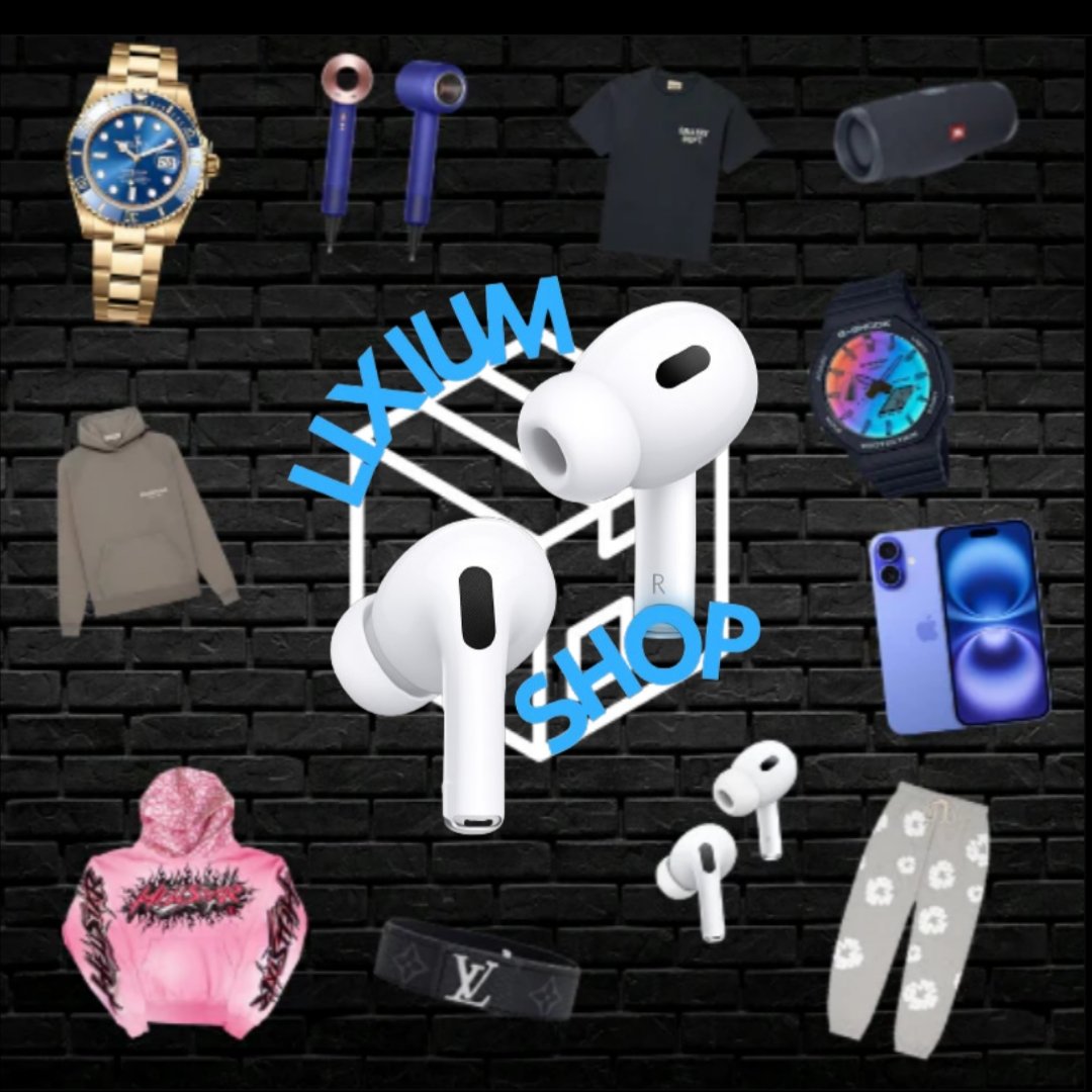 Buenas a todos os presento la Lixium shop con los mejores precios:

📷 VENTA DE ROPA▸Gallery Dept, Denim Tears, Essentials, Hellstar, Sp5der etc
📷 VENTA DE VAPERS▸
📷VENTA PERFUMES▸
 📷VENTA RELOJES▸G SHOCK

Aqui teneis el discord donde vereis todo!
discord.gg/9DYDzgAf