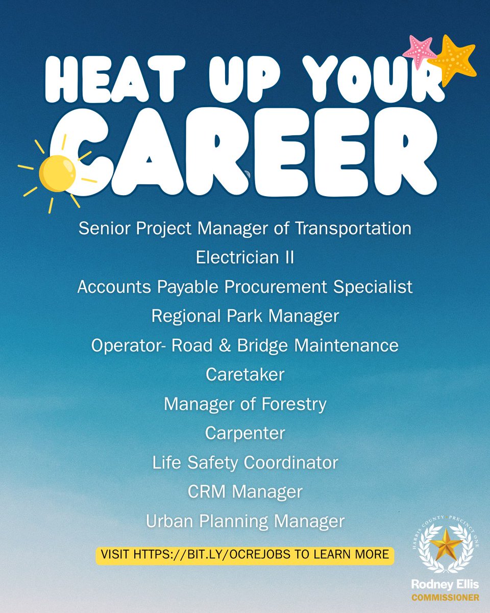 Looking to heat up your career this summer? Apply for one of our roles before they melt away! ☀️ Visit bit.ly/OCREJobs to learn more.