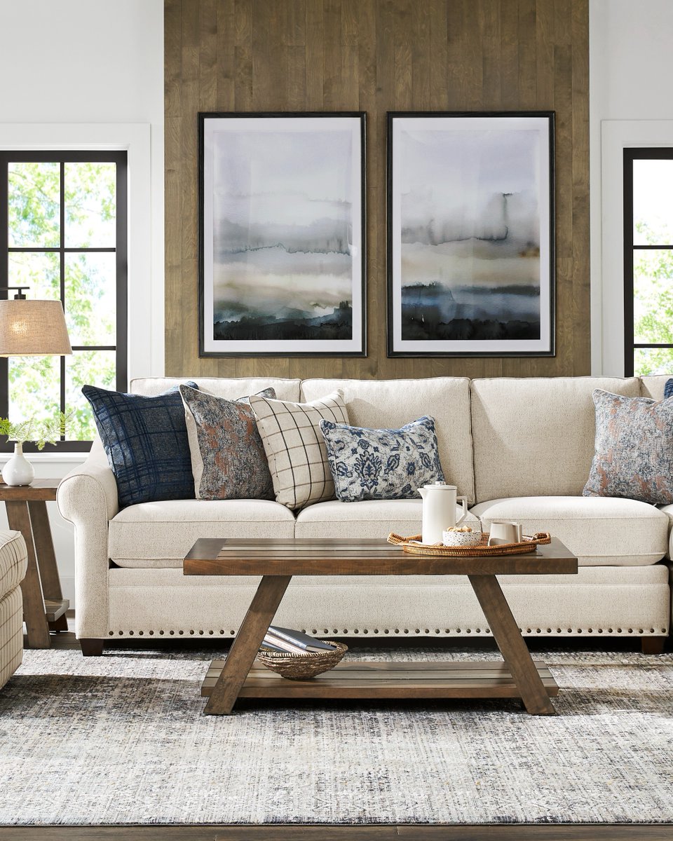 A sofa that fits the aesthetic AND your life. We love a multitasker 😉 Shop the ✨NEW✨ Parkview Collection from Cindy Crawford Home today.