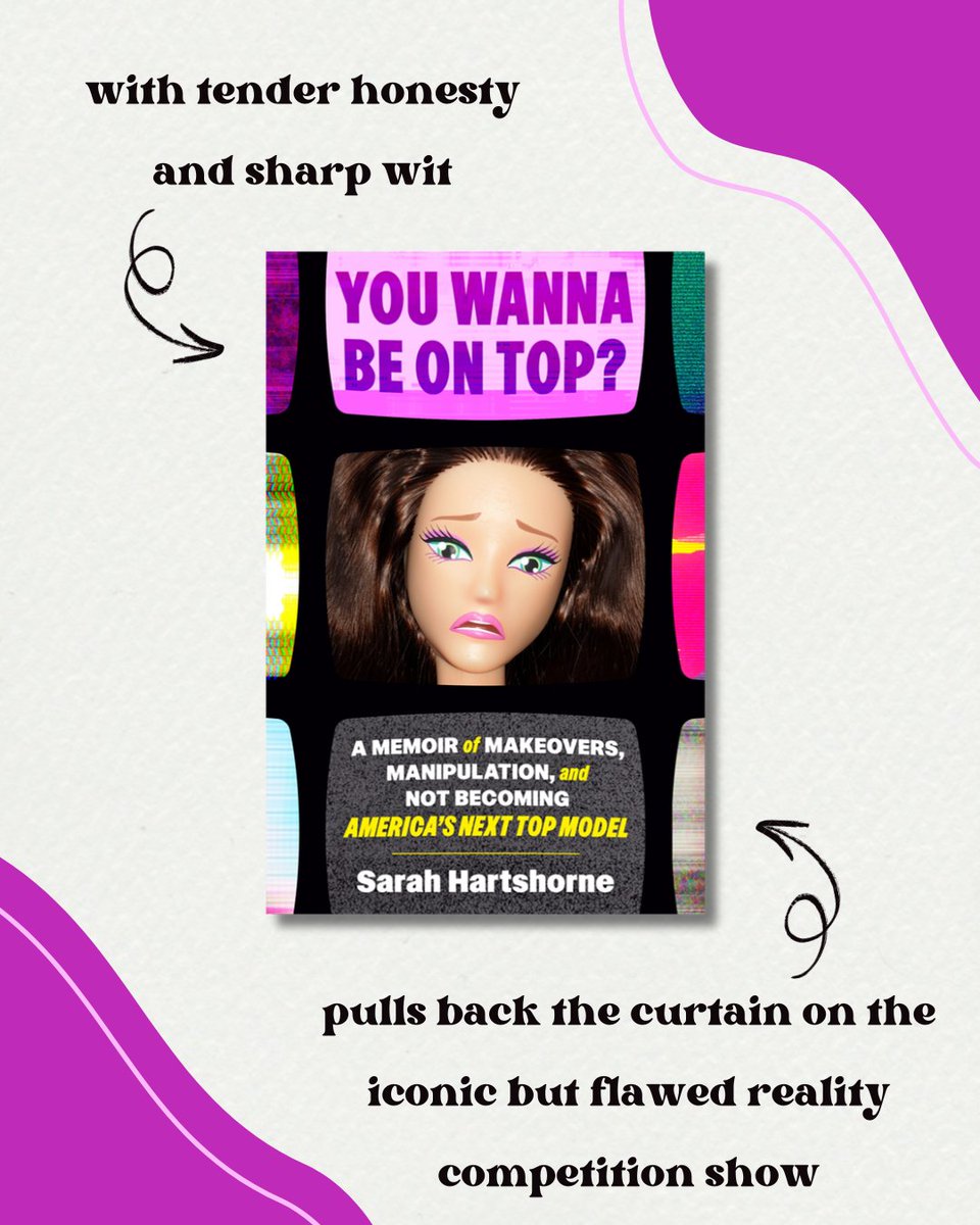 CrownPublishing's tweet image. "A delicious, hilariously relatable behind-the-scenes memoir. A page-turning lark turns into an internal (rather than external) makeover.”—Maria Bamford
Sarah Hartshorne's YOU WANNA BE ON TOP? is out! Learn more about at the link!
penguinrandomhouse.com/books/750064/y…