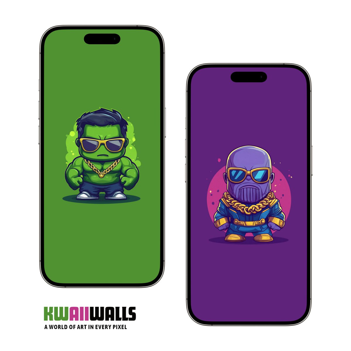 zeffisetups's tweet photo. Drip meets destruction. 💥🕶️
Hulk & Thanos just dropped.
Download now! https://t.co/nsTO6UMcXv
#KwaiiWalls #ChibiAvengers #CartoonVibes
#HulkMode #ThanosStyle #DopeWalls
#MinimalArt #AestheticSetup #Wallpapers2025
#SuperAMOLED #KawaiiPower https://t.co/yp0UEBAlIl