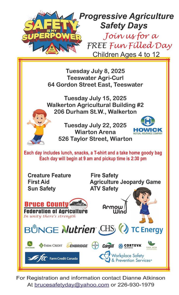 Margaret Vincent (@margaretv25) on Twitter photo Happy to be at the first of three Progressive Ag Safety Days here in Bruce County with <a href="/BruceFed/">Bruce Cnty Fed of Ag</a> presenting trivia related to local Agriculture and food literacy. Thanks to Cole Woods from our team <a href="/OntarioFarms/">Ontario Federation of Agriculture</a> for joining in on our days. Happy to be at the first of three Progressive Ag Safety Days here in Bruce County with <a href="/BruceFed/">Bruce Cnty Fed of Ag</a> presenting trivia related to local Agriculture and food literacy. Thanks to Cole Woods from our team <a href="/OntarioFarms/">Ontario Federation of Agriculture</a> for joining in on our days.