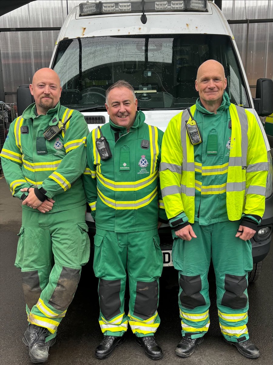 Today is #InternationalParamedicsDay. Pictured from left are Robert Watt, Stevie Hannah and Pete Anderson from West SORT’s Team Bravo

"Without teamwork, we would not function as a team.”

Invaluable to the Scottish Ambulance Service! Thanks all SORT staff