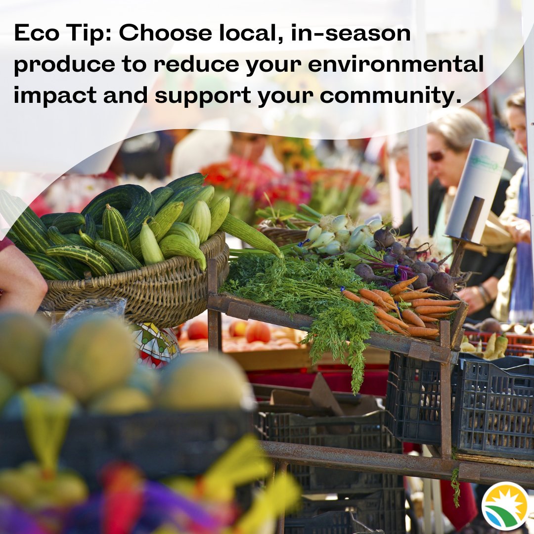 MCGreenBank's tweet image. Eco Tip Tuesday: 🥗 Eat seasonally this summer! Choosing local, in-season produce lowers your carbon footprint and supports regional farmers. Plus, it’s fresher and tastier! 🌽🍓
#EcoTipTuesday #EatLocal #SustainableLiving #SeasonalEating