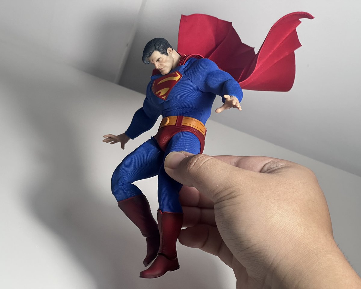 lethalcollector's tweet image. Day 3 of Posing Every #Superman Figure I Have: Muff Toys x Chaos National Defender
