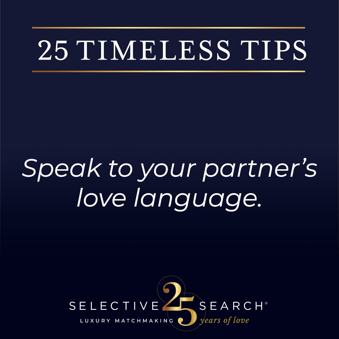 selectivesearch's tweet image. We&apos;re sharing more expert Matchmaker tips! 

Speaking to your partner&apos;s love language is a great way to make them feel seen and heard. 

Ready to start your search? brnw.ch/21wTZiE

#matchmaking #findlove #matchmakertips #matchmakeradvice